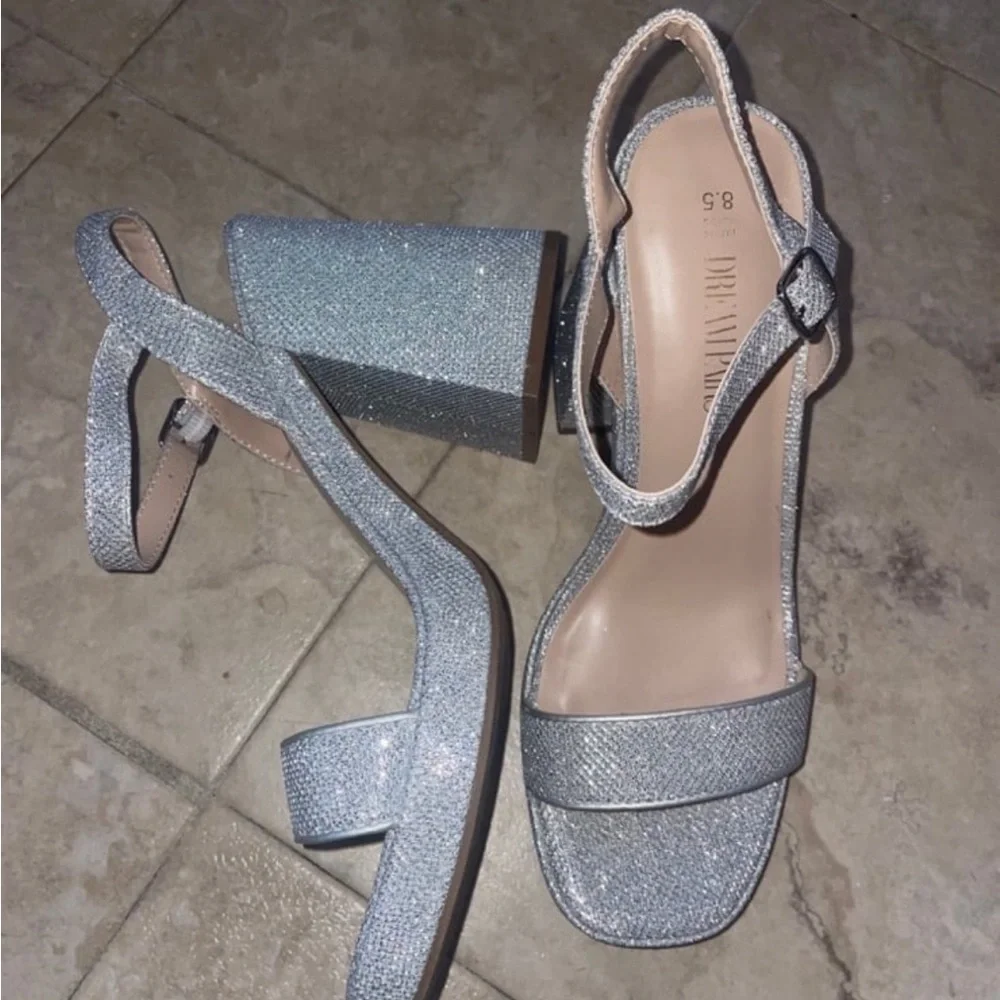 DREAM PAIRS Heels for Women Block Chunky Platform High Heels 8.5 - Picture 10 of 11